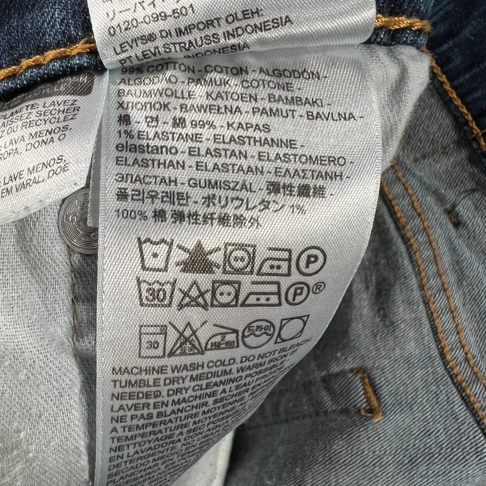 Levis 559 Mens Jeans Size‎ 38x32 Dark Blue Denim Casual Comfort Relaxed Straight